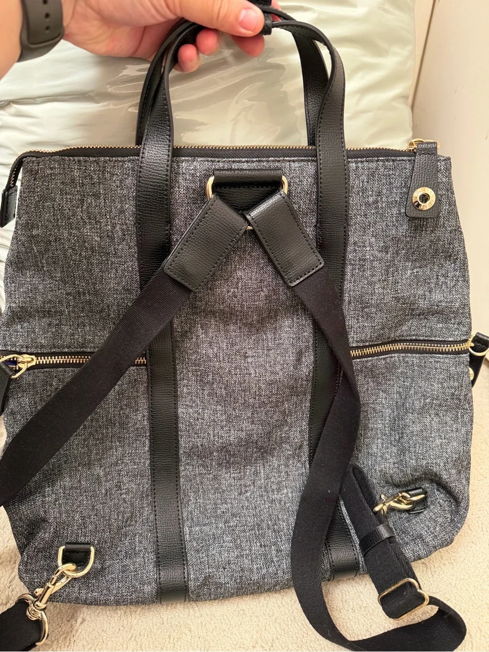 Henri Bendel Jetsetter 3 way convertible Backpack